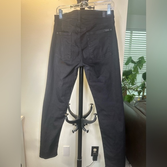 7 For All Mankind - “The Slim” Black Women's Jeans, Size 31 - Picture 3 of 10